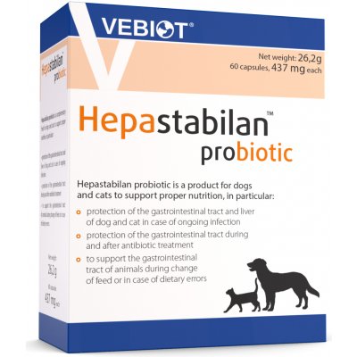 Hepastabilan Probiotic pro psy a kočky 60 cps Vebiot – Hledejceny.cz