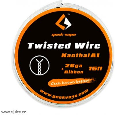 GeekVape Twisted Kanthal A1 odporový drát 26GA + Ribbon 5m – Sleviste.cz
