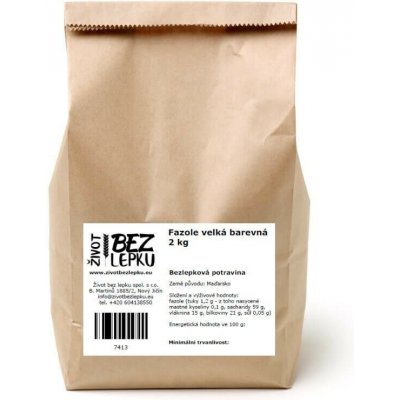 Život bez lepku Fazole velká barevná 2 kg – Hledejceny.cz