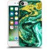 Pouzdro a kryt na mobilní telefon Apple Pouzdro Picasee silikonové Apple iPhone 7 - Green Gold čiré