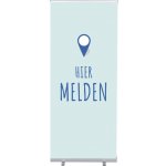 Jansen Display Set Roll-baneru Budget s vytištěným motivem, Přihlášení, modrý, holandsky, 870 x 2080 mm – Hledejceny.cz