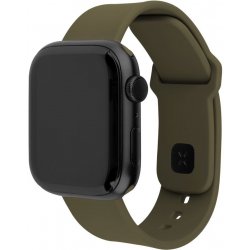 FIXED Silicone Sporty Strap pro Apple Watch 38/40/41mm, olivový FIXSST2-436-OL