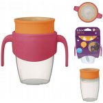 b.box 360° netekoucí učící hrneček 250 ml růžový/oranžový – Zboží Dáma