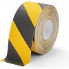 Stavební páska FLOMA Super Hazard Korundová protiskluzová páska 18,3 m x 10 cm x 1 mm černožlutá