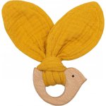New Baby dětské kousátko s ptáčkem Bird mustard – Zboží Dáma