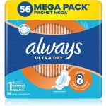 Always Ultra Normal hygienické vložky Vel. 1 s křidélky 56 ks – Zboží Dáma