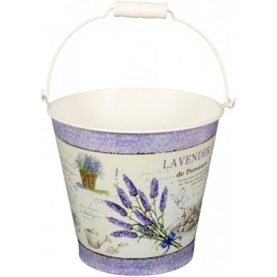 Nohel garden Kbelík LAVENDER DE PROVENCE plechový d15x15 cm