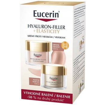 Eucerin Hyaluron-Filler + Elasticity Rosé denní krém 50 ml + noční krém 50 ml