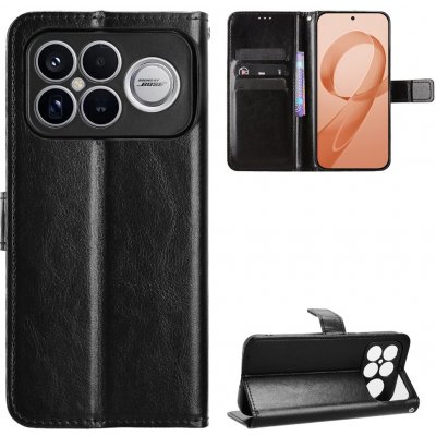 Crazy knížkové pouzdro na Xiaomi Poco F8 Ultra 5G - černé – Hledejceny.cz