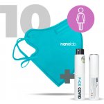 Nanolab nanorespirátor FFP2 dámský modrý 10 ks – Zbozi.Blesk.cz