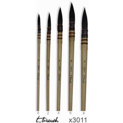 Štětec Simply-T Academy Squirrel X3011 - kulatý Velikost štětce: 2 – Zboží Dáma