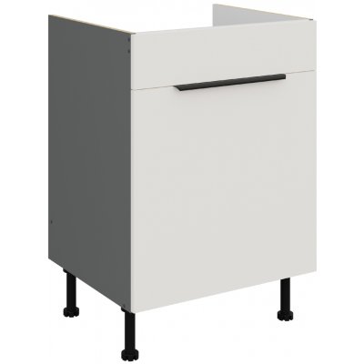 Stolarz-Lempert Kuchyňská skříňka Aria WH/ANT - dolní 60 ZL 1S dřezová PREMIUM BOX – Hledejceny.cz