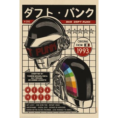 Plakát, Obraz - Duo Daft Punk, 61.5 × 91 cm – Hledejceny.cz