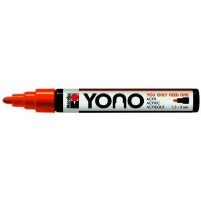 Marabu YONO akrylový popisovač 1,5-3 mm - neonově oranžový – Hledejceny.cz