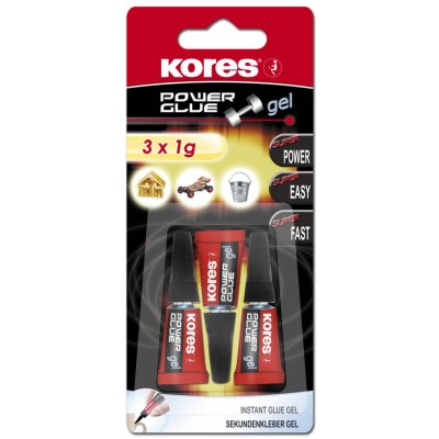 Kores Power Glue Gel 3 x 1 g – Zboží Mobilmania