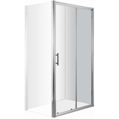 EasyClean Deante Cynia, posuvné dveře do otvoru 140x200 cm, 6mm čiré sklo s , chromový profil, KTC_014P – Hledejceny.cz