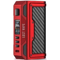 Lost Vape Thelema Quest 200W Box Mód Matte Red Carbon Fiber