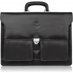 Paolo Peruzzi pánská kožená aktovka přes rameno do práce černá – Zboží Dáma