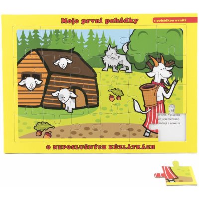 Teddies deskové O Neposlušných Kůzlátkách 26 x 17 cm Moje první pohádky 24 dílků – Hledejceny.cz