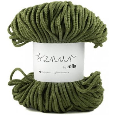 Bavlněná šňůra MILA 5mm - Avokádová/P45 – Zboží Mobilmania