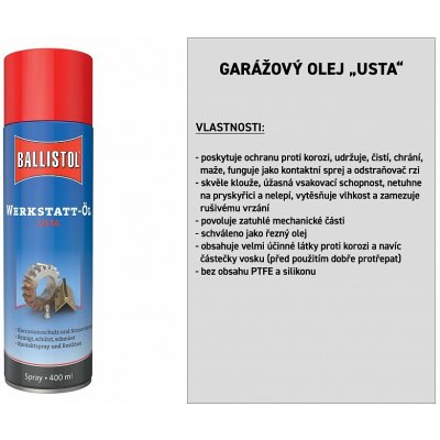 Ballistol Dílenský olej proti korozi 400 ml – Zbozi.Blesk.cz