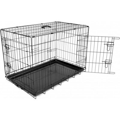 Duvo+ Dog Crate 2Doors Plastic Tray Klec L 92 x 57 x 64 cm – Zboží Mobilmania