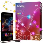 Twinkly TWKS100RGB-T LED RGB Stmívatelný vánoční řetěz 100xLED 8 m USB Wi-Fi TW0052 – Hledejceny.cz
