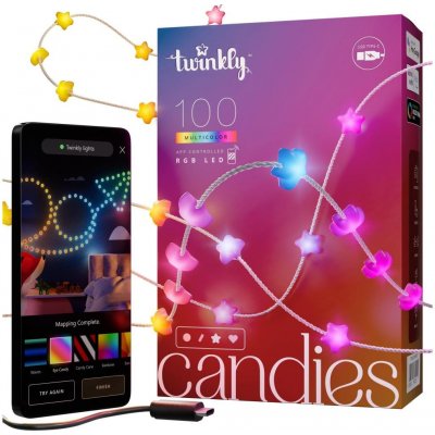Twinkly TWKS100RGB-T LED RGB Stmívatelný vánoční řetěz 100xLED 8 m USB Wi-Fi TW0052 – Hledejceny.cz