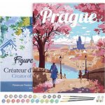 Figured ART Malování podle čísel VINTAGE ROZKVETLÁ PRAHA na rámu 40 x 50 cm – Hledejceny.cz