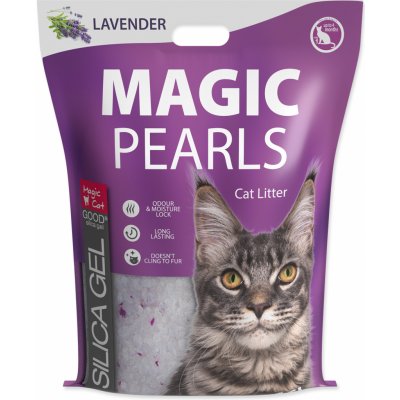 Magic Cat Magic Pearls s Lavender s vůní levandule 16 l – Hledejceny.cz