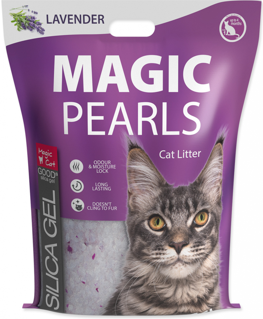 Magic Cat Magic Pearls s Lavender s vůní levandule 16 l