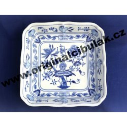 Český porcelán Dubí Cibulák mísa salátová čtyřhranná vysoká 10062 24 cm