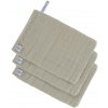 Mycí houba a žínka Lässig babies Muslin Wash Glove Set olive 3 ks