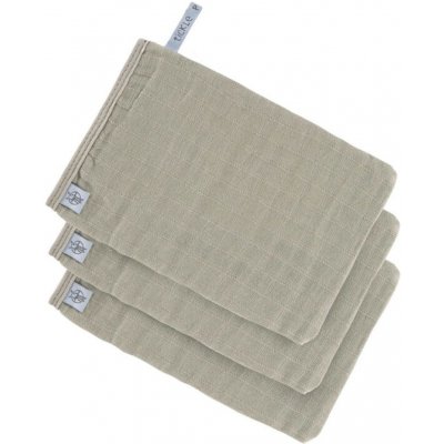 Lässig babies Muslin Wash Glove Set olive 3 ks