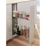 koš boční VARIO 15/2R 2-patrový, plnovýsuv Hettich Quadro bílý pravý – Zboží Dáma