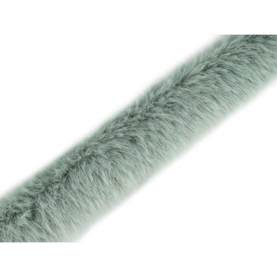Prima-obchod Všívací oděvní / dekorační kožešina kulatá šíře 3 cm, barva 10 zelená šalvěj světlá – Sleviste.cz