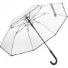 Deštník Comtessa průhledný holový deštník černý 7112