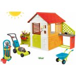 Smoby Set domeček Sluníčko Sunny s kuchyňkou a zahrádka s pracovním nářadím – Zboží Dáma