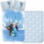 Carbotex povlečení do postýlky Frozen ledové království Pravé přátelství modré 100 x 135 cm 40 x 60cm – Hledejceny.cz