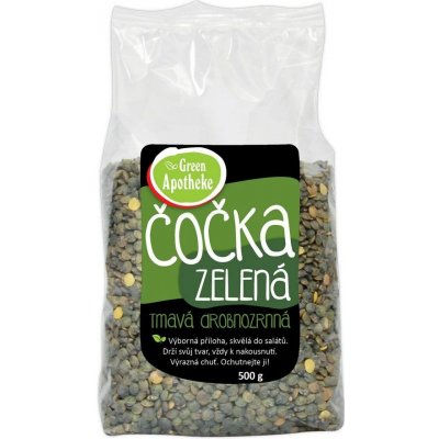 Green Apotheke Čočka zelená drobnozrnná 0,5 kg – Zboží Dáma