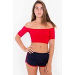 American Apparel dámské bavlněné šortky námořnická modrá / bílá – Zboží Mobilmania