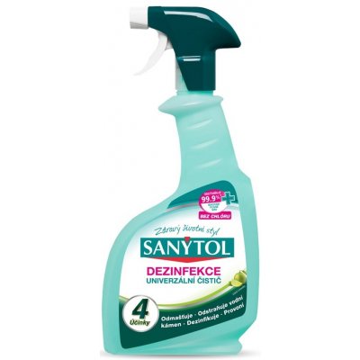 SANYTOL sprej univerzální čistič 4 účinky 2 x 500 ml – Hledejceny.cz