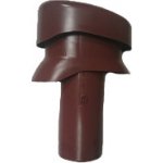 Terran větrací komínek krátký višňově červený 110mm/20cm – Zboží Dáma