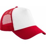 Beechfield Síťovaná Snapback Trucker červená bílá – Zboží Mobilmania