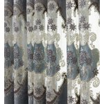 Žinylkový závěs se zavěšením rod pocket - Šedý se vzorem, 100 x 250 cm – Hledejceny.cz