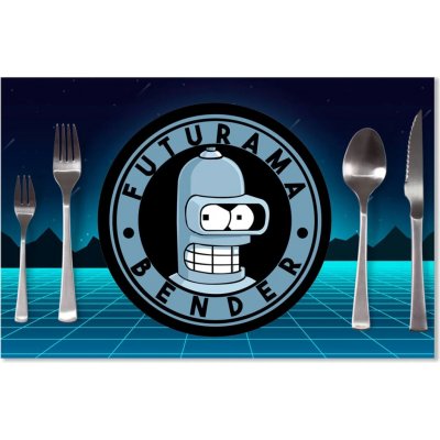 Sablio Prostírání Futurama Bender Čtvrtá dimenze 40x30cm – Hledejceny.cz