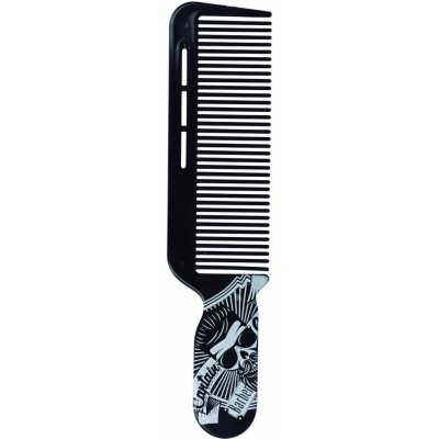 Barber hřeben na vlasy Captain Cook černý 07474 – Zboží Dáma