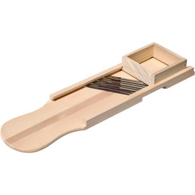 KATARO, Struhadlo na zelí 92x23cm s posedem – dřevěné se 4 noži a šuplíkem, 34035, – Zboží Dáma