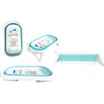 Milly Mally Dětská skládací vanička s výpustí Aqua modrá – Zboží Dáma