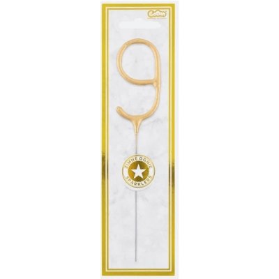 Godan Prskavka ve tvaru čísla 9 zlatá – Zboží Mobilmania